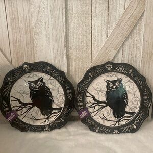 Halloween Owl Salad Plates
